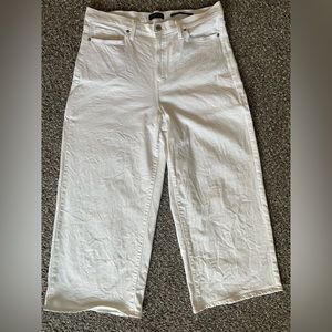 Banana Republic White Wide Leg Crop Jeans - Sz 32